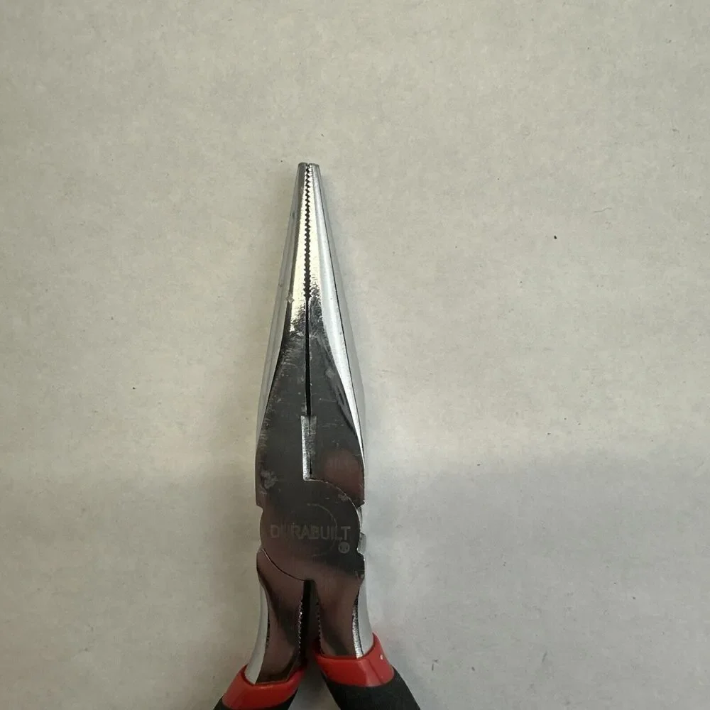 Durabuilt 8 inch Long Nose Pliers Heat Treated Steel Wire Cutter - Picture 3 of 7
